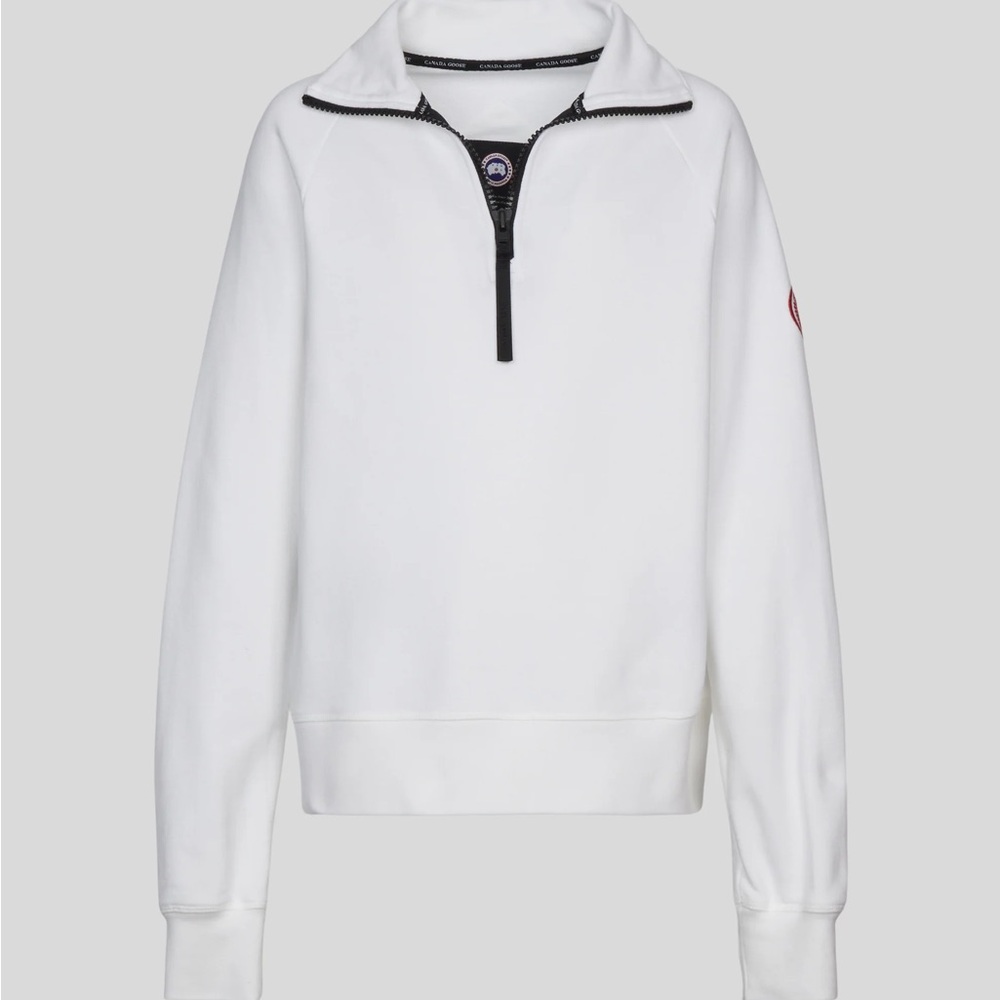 Canada Goose Muskoka White 1/2 Zip Sweater
